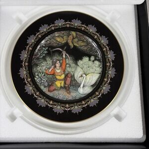 Villeroy&Boch Heinrich Germany 8"Bone China Plate Prince Gvidon&the Swan" EUC